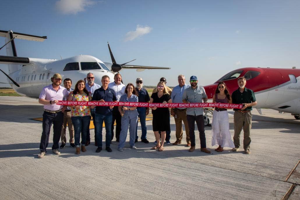 2023.07.28_Taxiway Charlie Ribbon Cutting-13 Ribbon cutting ceremony for Taxiway Charlie at San Marcos Regional Airport, July 2023