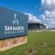 San Marcos Regional Airport entrance sign