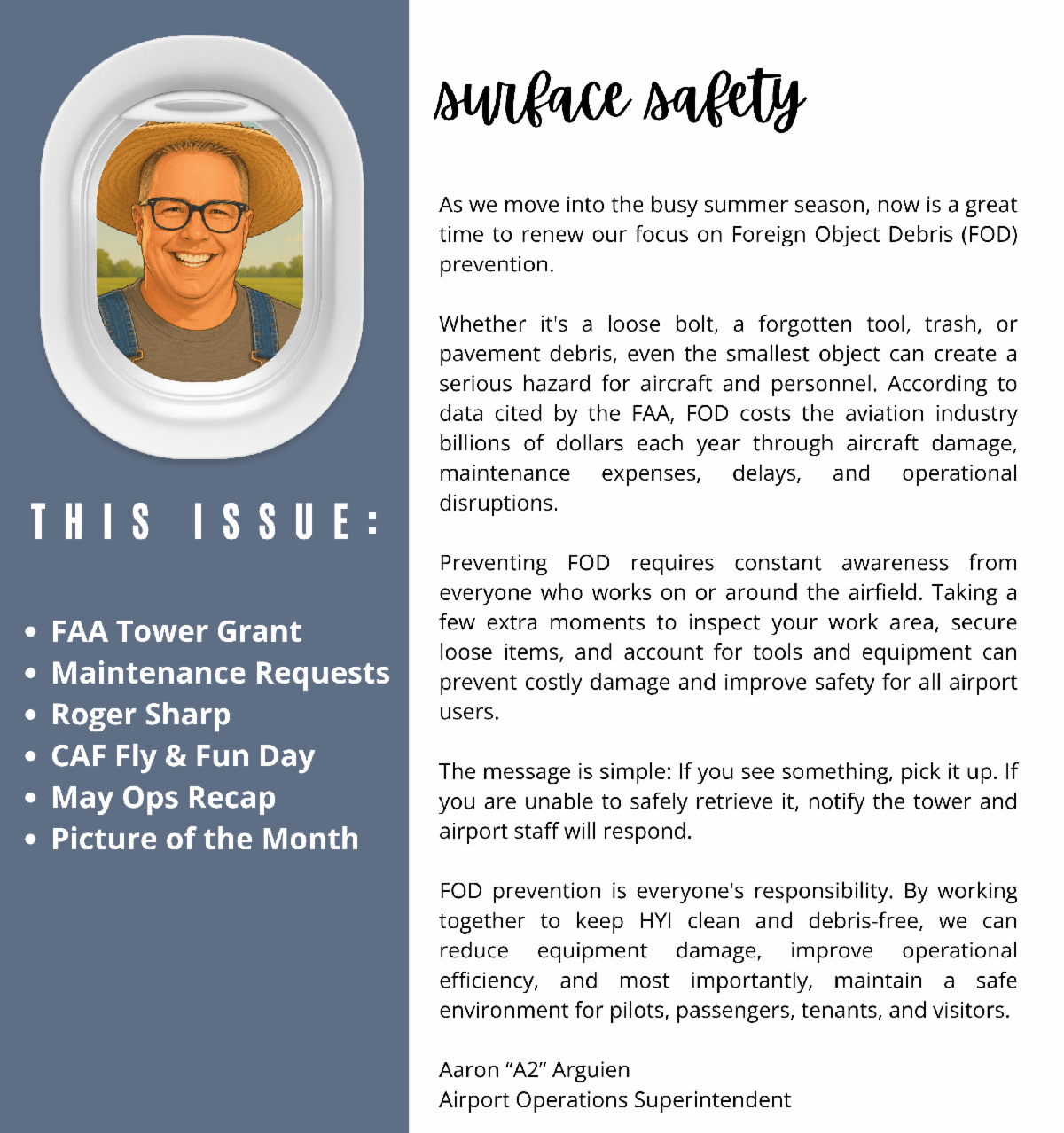 June 2026 Frequent Flyer newsletter graphic for Texas Aviation Partners